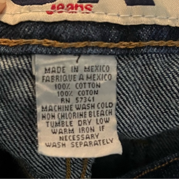 Vintage Y2K OA Jeans Dark Wash Bootcut – Made in Mexico size 7 - Picture 4 of 6